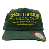 Sendero Provisions Co.  Spaghetti Western Hat - Green - Unstructured 5-Panel Adjustable Leather Strapback Cap with Embroidered Design, One Size